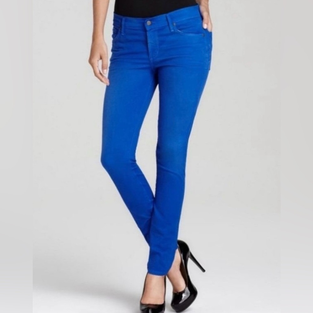Citizens Of Humanity Thompson Medium Rise Cropped Skinny Jeans Blue Size 27